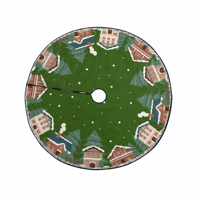 Christmas Tree Skirt, Decoration For Christmas Tree, Village