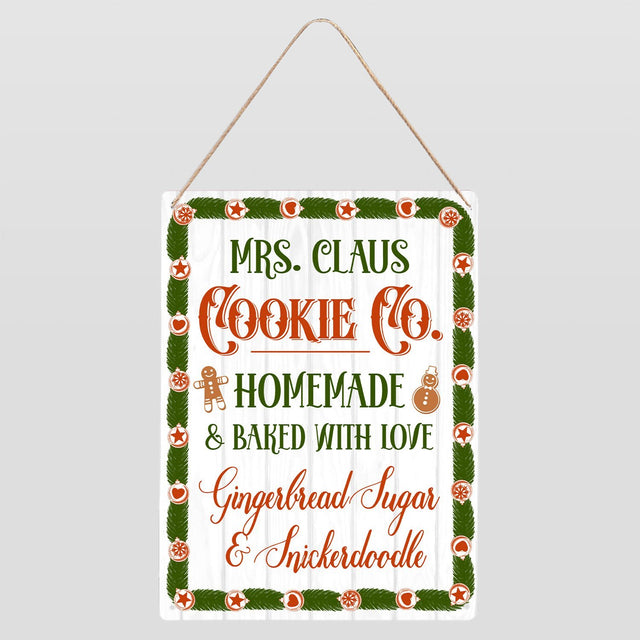 Cookie Co Sign, Homemade Baked With Love