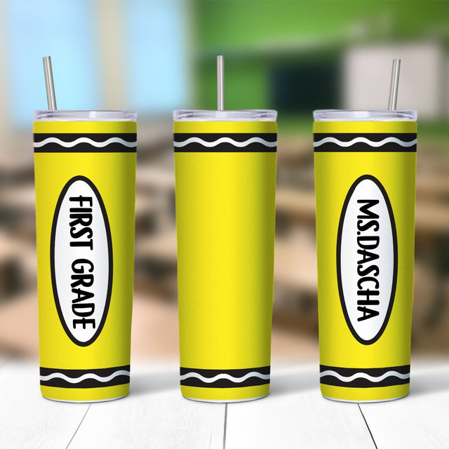 Crayon Tumbler, Custom Name
