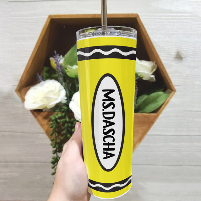 Crayon Tumbler, Custom Name