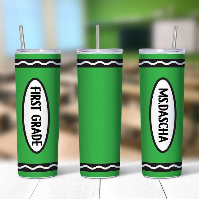 Crayon Tumbler, Custom Name
