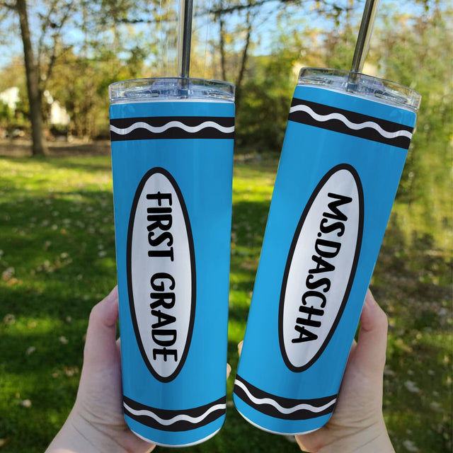 Crayon Tumbler, Custom Name
