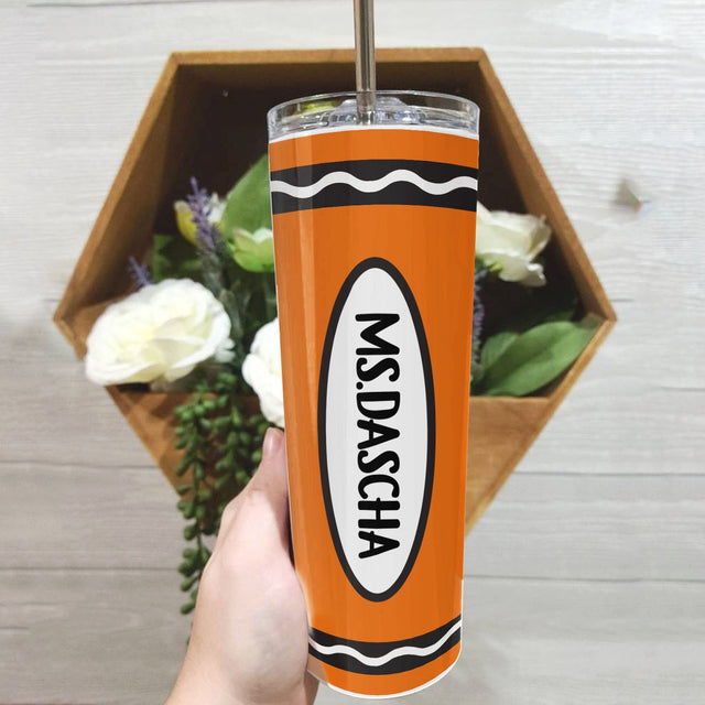 Crayon Tumbler, Custom Name
