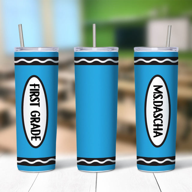 Crayon Tumbler, Custom Name