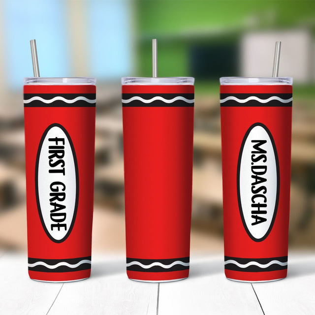 Crayon Tumbler, Custom Name