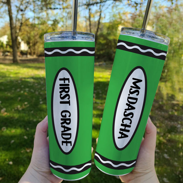 Crayon Tumbler, Custom Name