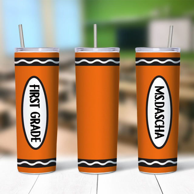 Crayon Tumbler, Custom Name