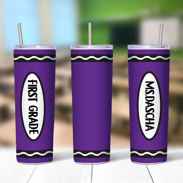Crayon Tumbler, Custom Name