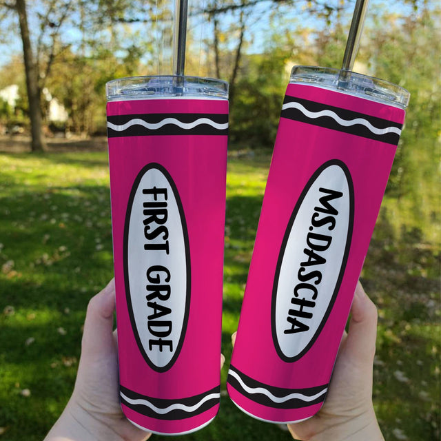 Crayon Tumbler, Custom Name