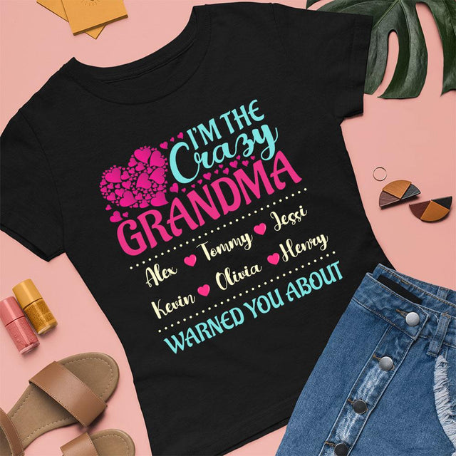 Crazy Grandma Personalized Shirt