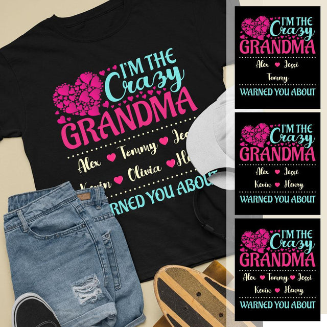 Crazy Grandma Personalized Shirt