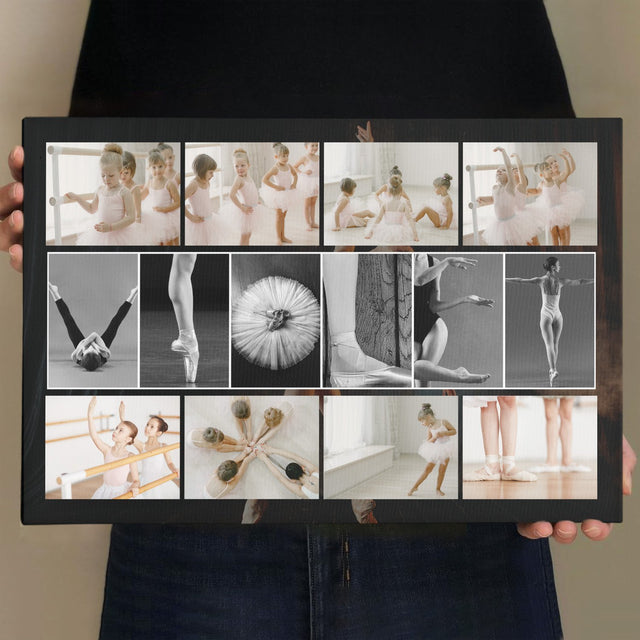 Custom Ballet Name Art And Upload Photo, Canvas Wall Art