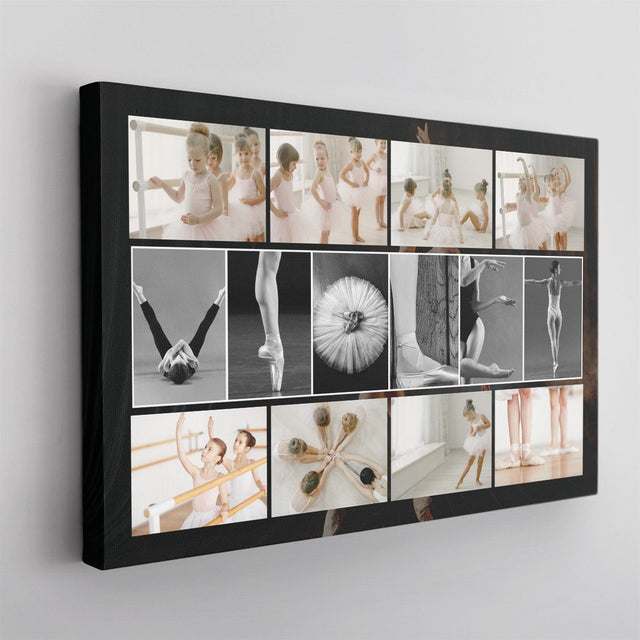 Custom Ballet Name Art And Upload Photo, Canvas Wall Art