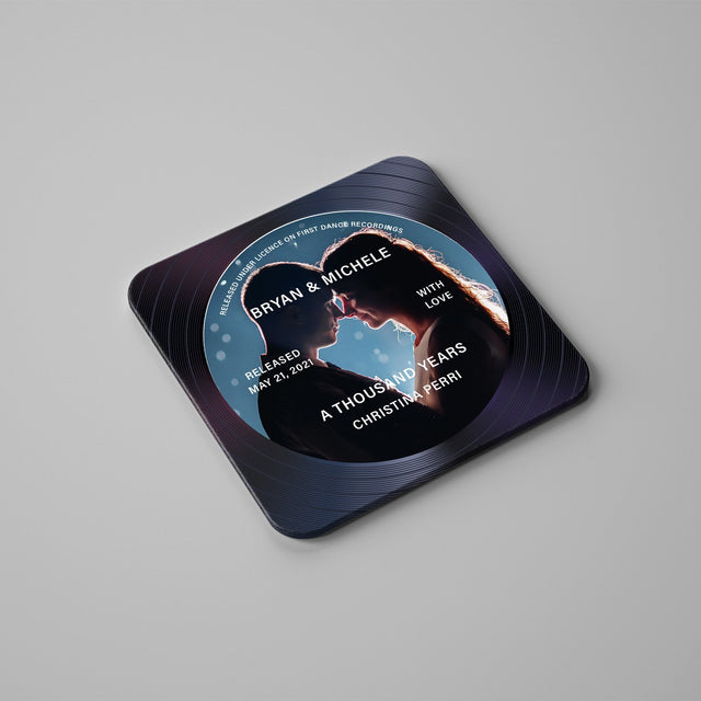 Custom Coasters, Upload Photo, Custom Name And Text, Stone Coasters Set Of 4