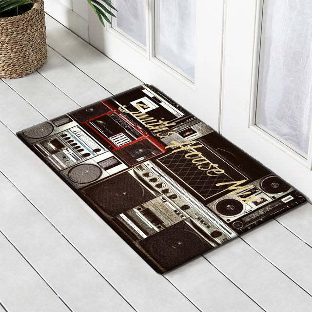 Custom Doormat, Personalized Family Name, Radioplayer