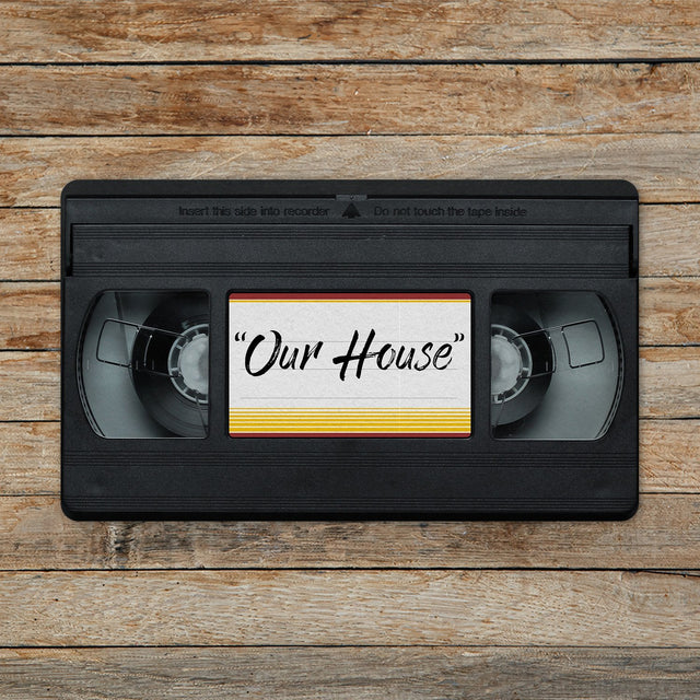 Custom Doormat, Personalized Family Name, VHS Tape