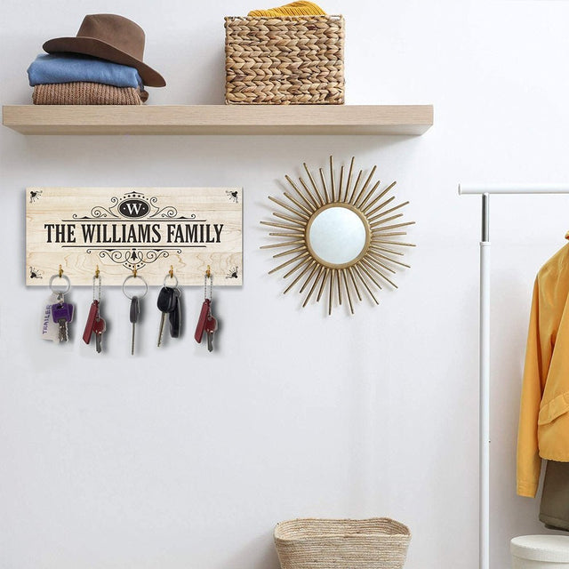 Custom Key Hook, Personalized Family Name