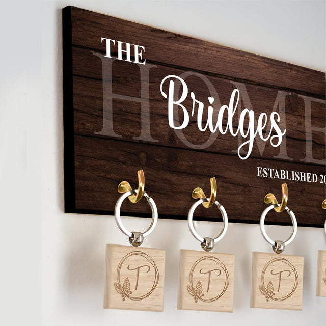 Custom Key Hook, Personalized Name And Years