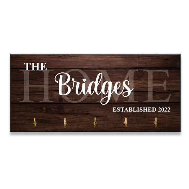 Custom Key Hook, Personalized Name And Years