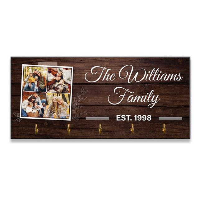 Custom Key Hook, Personalized Photo And Name