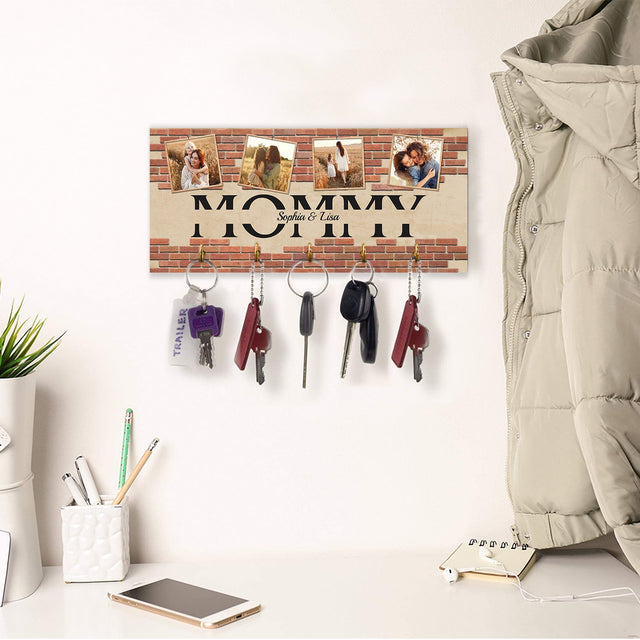 Custom Key Hook, Personalized Photo And Name, 4 Pictures