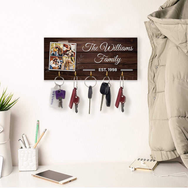 Custom Key Hook, Personalized Photo And Name