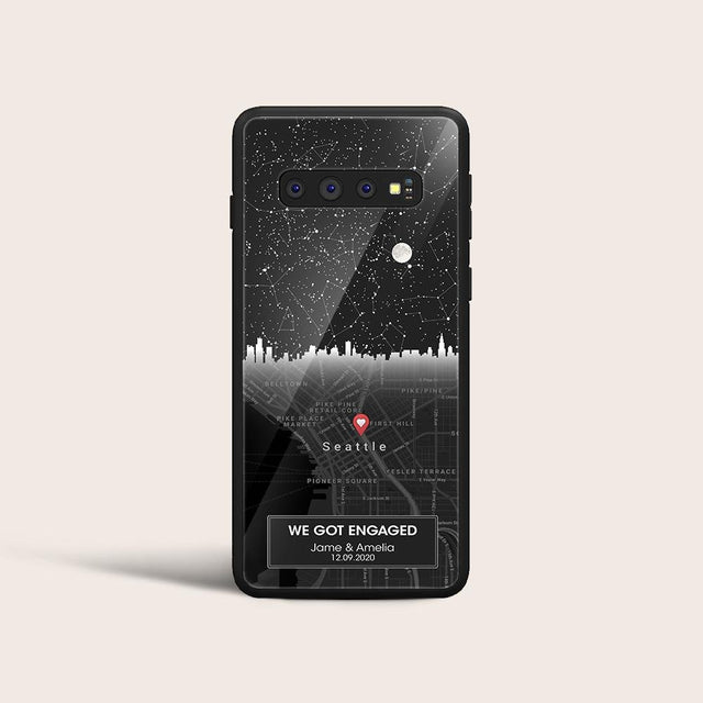 Custom Map Print, Personalized Star Map 2 In 1 Phone Case