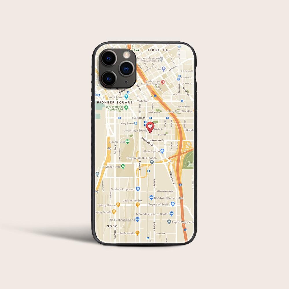 Custom Map Print Phone Case