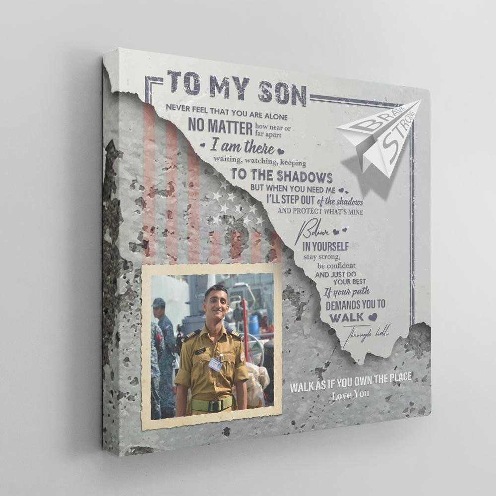 Custom Photo Canvas Wall Art, Gift For Son