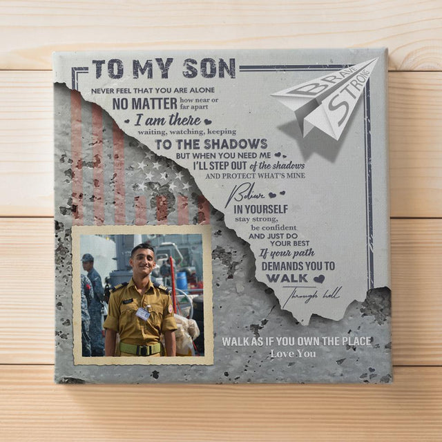 Custom Photo Canvas Wall Art, Gift For Son
