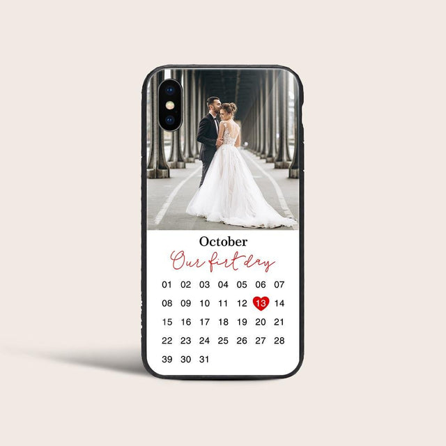 Custom Photo Collage, Personalized Date, Month, Text Phone Case