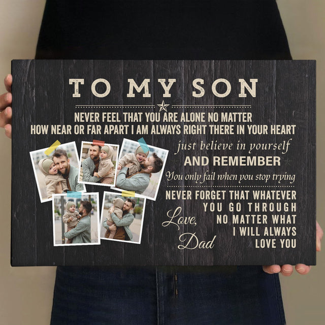 Custom Photo, Gift For Son, Canvas Wall Art