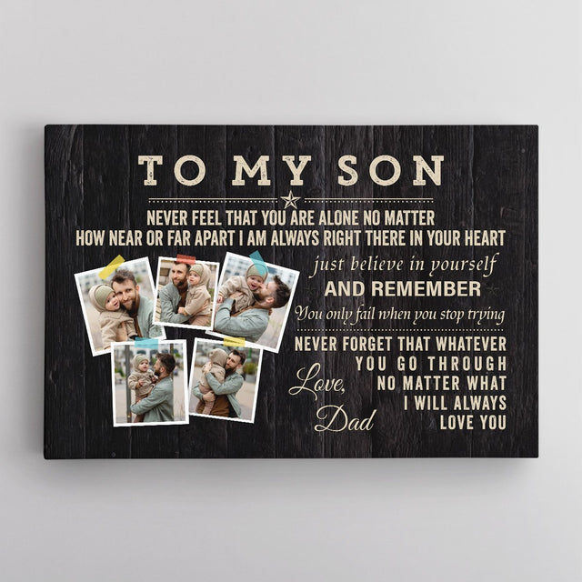 Custom Photo, Gift For Son, Canvas Wall Art