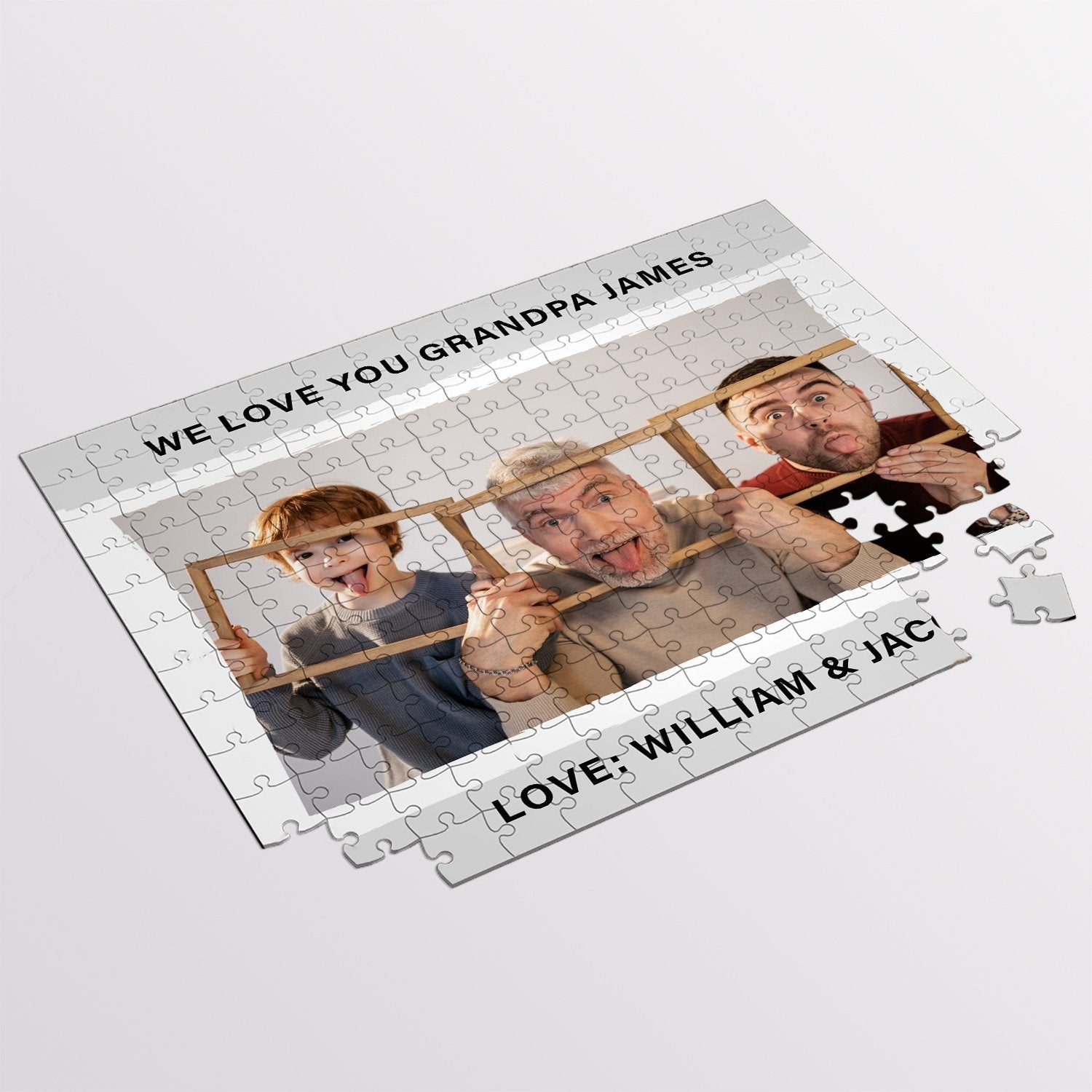 Custom Photo, Personalized Name And Text Jigsaw Puzzles