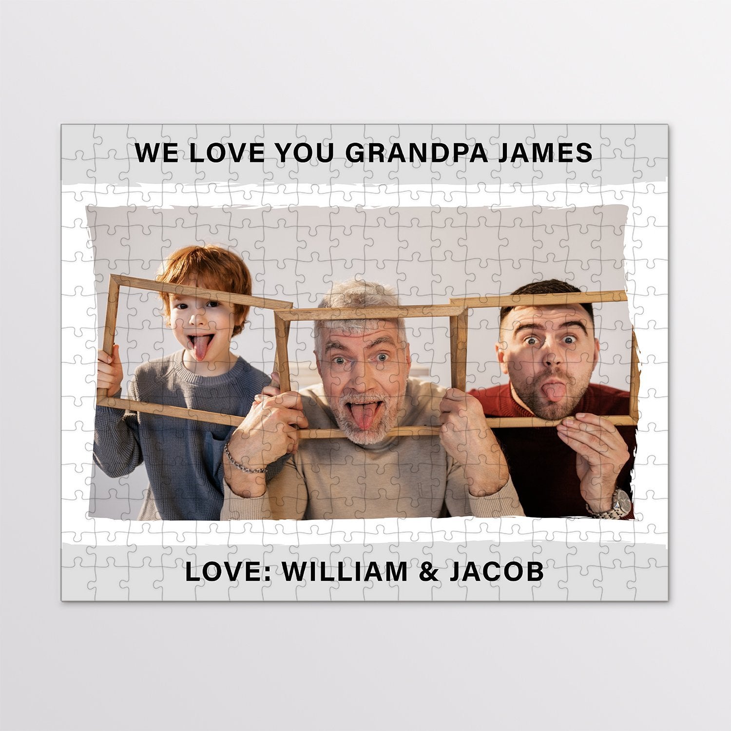 Custom Photo, Personalized Name And Text Jigsaw Puzzles