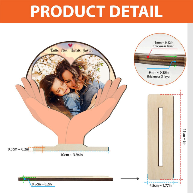 Custom Portrait From Photo, Cartoon Style, Wooden Plaque 3 Layers