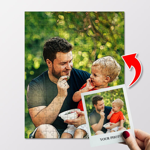 Custom Portrait From Photo, Cartoonic Painting, Jigsaw Puzzles