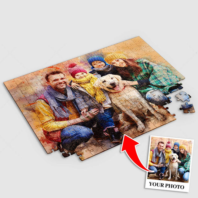 Custom Portrait From Photo, Jigsaw Puzzles