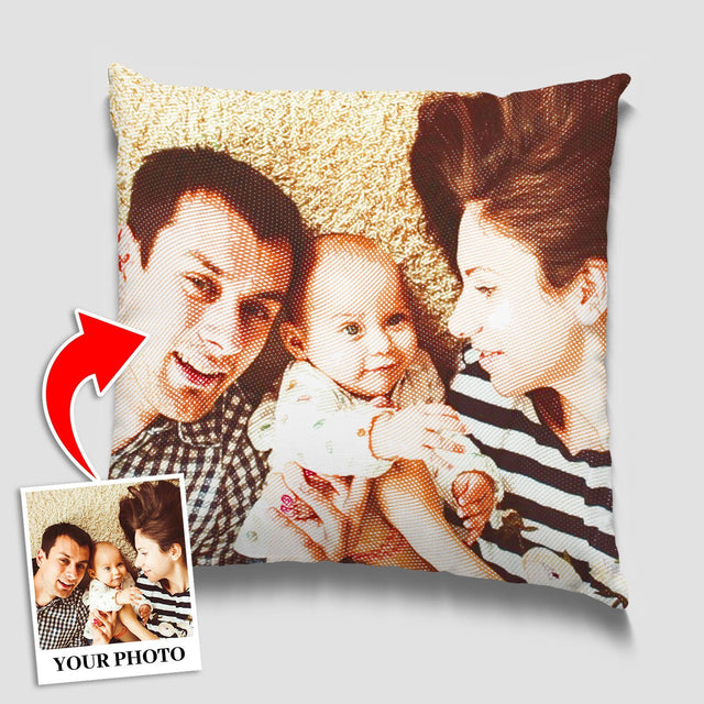 Custom Portrait From Photo, Painting, Pillow