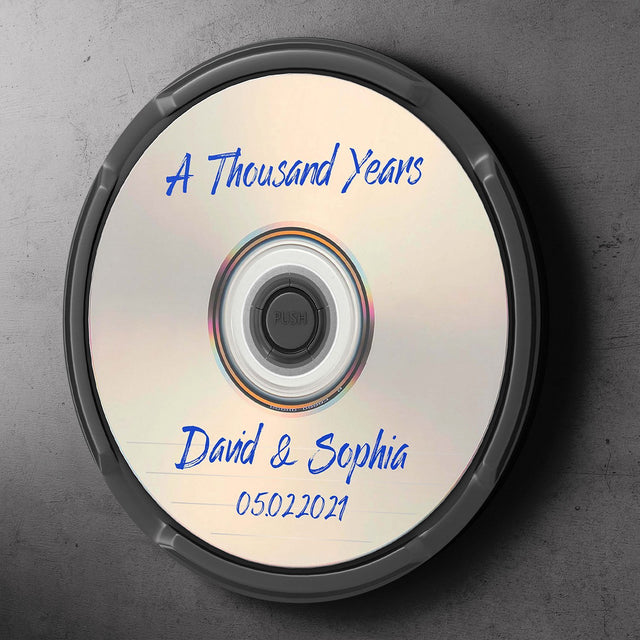 Custom Round Sign, Personalized Name And Text, CD-ROM