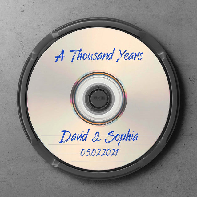 Custom Round Sign, Personalized Name And Text, CD-ROM