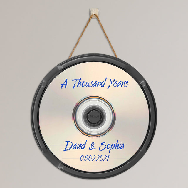 Custom Round Sign, Personalized Name And Text, CD-ROM