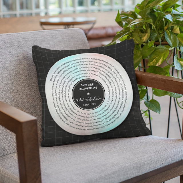 Custom Song Lyrics, CD-Rom, Personalized Song Name And Text, Pillow