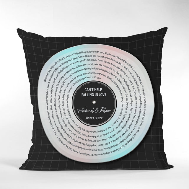 Custom Song Lyrics, CD-Rom, Personalized Song Name And Text, Pillow