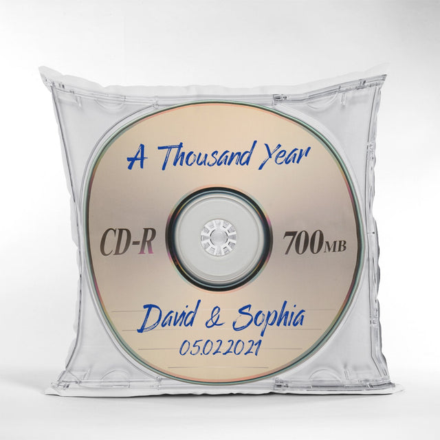 Custom Song Name, Name And Date, CD Video, Pillow