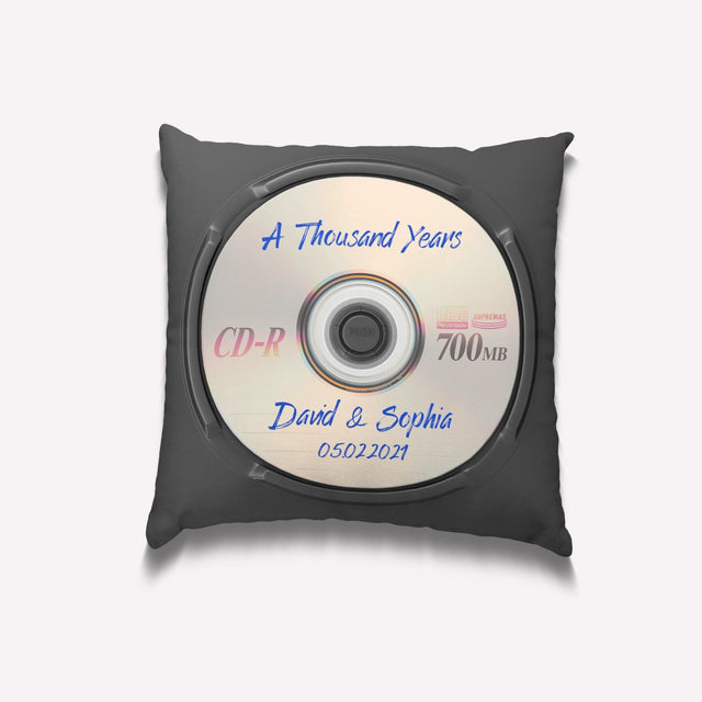 Custom Song Name, Name And Date, CD Video, Pillow
