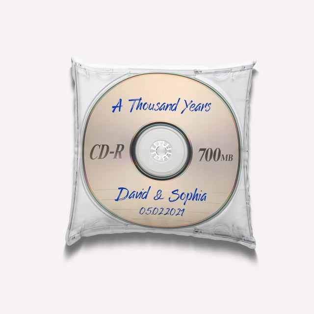 Custom Song Name, Name And Date, CD Video, Pillow