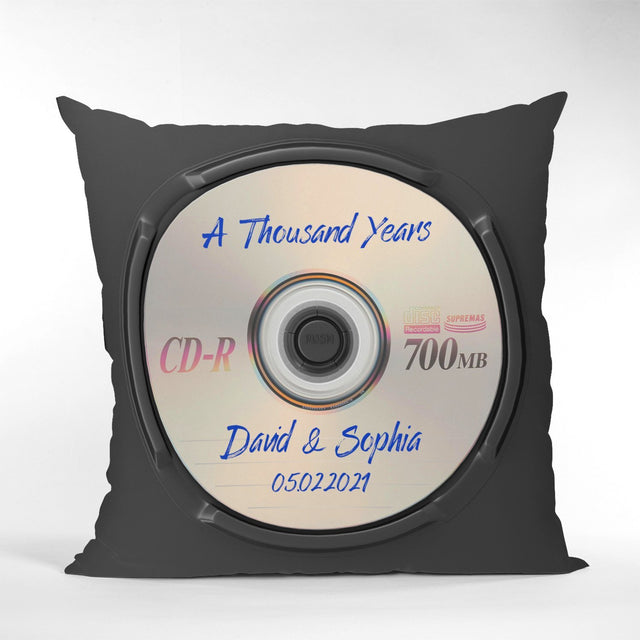 Custom Song Name, Name And Date, CD Video, Pillow