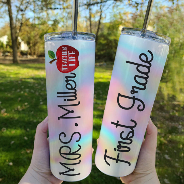 Custom Teacher Tumbler, Back To School