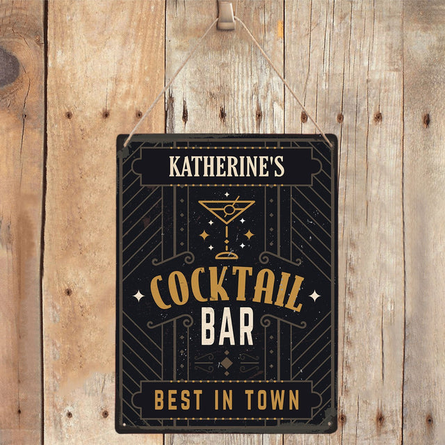 Customized Bar Sign, Cocktail Bar Best In Town
